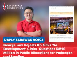 George Lam rejects Dr. Sim’s ‘no development’ claim, questions RM90 million in public allocations for Padungan and Pending