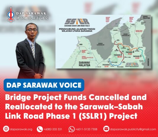 Bridge project funds cancelled and reallocated to the Sarawak–Sabah Link Road Phase 1 (SSLR1) project