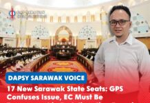 17 new Sarawak state seats: GPS confuses issue, EC must be transparent in redelineation exercise Calvin Ohsey says the creation of 17 new state seats requires a full Election Commission redelineation process under the Federal Constitution before they can be implemented in elections.