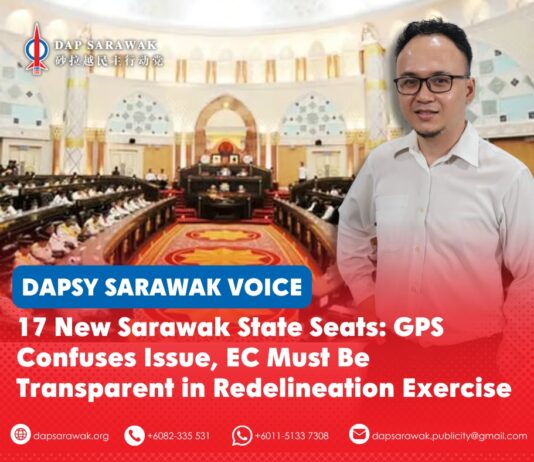 17 new Sarawak state seats: GPS confuses issue, EC must be transparent in redelineation exercise Calvin Ohsey says the creation of 17 new state seats requires a full Election Commission redelineation process under the Federal Constitution before they can be implemented in elections.