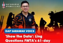 ‘Show the data’: Ling questions FWTA’s 61-day application process claim Sibu MP Oscar Ling Chai Yew has called on the Sarawak government to provide verifiable data and independent assessments to support its claim that the Foreign Worker Transformation Approach (FWTA) reduced foreign worker application processing time from 197 days to 61 days.