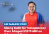 Chong calls for transparency over alleged US$70 million private jet deal Chong Chieng Jen has called on the Sarawak Government to disclose details of an alleged US$70 million private jet transaction, including its cost, lease terms, ownership and procurement process.