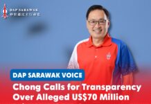 Chong calls for transparency over alleged US$70 million private jet deal Chong Chieng Jen has called on the Sarawak Government to disclose details of an alleged US$70 million private jet transaction, including its cost, lease terms, ownership and procurement process.