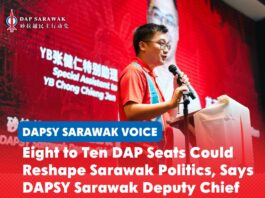 Eight to ten DAP seats could reshape Sarawak politics, says DAPSY Sarawak Deputy Chief Soo Tien Ren says DAP’s target of winning eight to 10 seats in the upcoming Sarawak state election could create greater political pressure for accountability, reform and change in the state.
