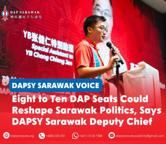 Eight to ten DAP seats could reshape Sarawak politics, says DAPSY Sarawak Deputy Chief Soo Tien Ren says DAP’s target of winning eight to 10 seats in the upcoming Sarawak state election could create greater political pressure for accountability, reform and change in the state.