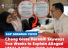 Chong gives Hornbill Skyways two weeks to explain alleged US$71.7 million VVIP jet lease Chong Chieng Jen personally delivered a formal letter to Hornbill Skyways Sdn Bhd seeking answers over an alleged US$71.7 million lease of a pre-owned Dassault Falcon 8X VVIP aircraft, with the company given two weeks to respond.