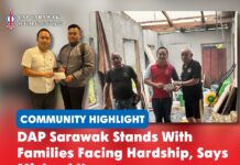 DAP Sarawak stands with families facing hardship, says Michael Kong Michael Kong hands over assistance to families affected by the recent storm and the family of the late Japin Kemin, reaffirming DAP Sarawak’s commitment to standing with the community during difficult times.