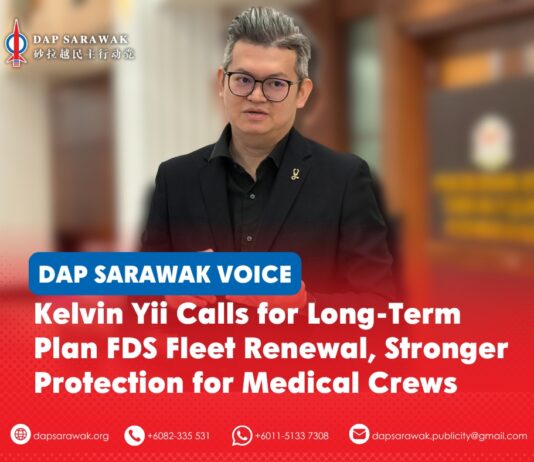 Kelvin Yii calls for long-term plan FDS fleet renewal, stronger protection for medical crews Dr Kelvin Yii calls for long-term renewal of the Flying Doctor Service fleet, stronger aviation safety measures and better protection for healthcare personnel serving Sarawak’s remote communities.