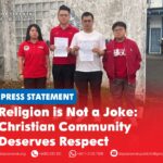 Religion is not a joke: Christian community deserves respect (From left to right) DAPSY Sarawak Treasurer Lesley Chong, Secretary George Lam, Deputy Chief Soo Tien Ren, and Publicity Secretary Daphne Chong lodged a report at the Sekama police station.