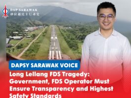 Long Lellang FDS tragedy: Government, FDS operator must ensure transparency and highest safety standards Soo Tien Ren calls for greater transparency, accountability and stronger safety oversight of the Flying Doctor Service following the fatal helicopter crash at Long Lellang.