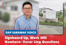 Signboard up, work still nowhere: Oscar Ling questions Oya Road (Phase 2) project delay Oscar Ling Chai Yew calls on JKR Sarawak to explain the delay in the Phase Two Oya Road widening project and reassess the road section showing signs of subsidence and cracking.