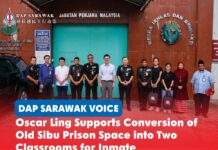 Oscar Ling supports conversion of old Sibu Prison space into two classrooms for inmate rehabilitation Oscar Ling Chai Yew during his recent visit to Sibu Central Prison, where he discussed overcrowding, ageing facilities and efforts to strengthen inmate rehabilitation through education, counselling and character-building programmes.