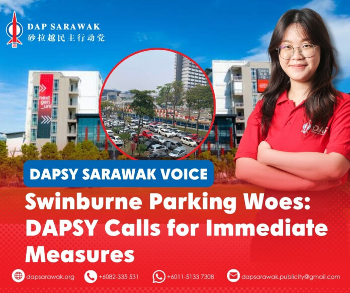 220926_DAPSWK_Arleena Swinburne Parking Arlena Wee Shi Ying calls on Swinburne University of Technology Sarawak to consider waiving student parking fees amid concerns over inadequate parking facilities and campus safety.