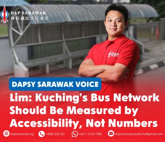 Lim: Kuching’s bus network should be measured by accessibility, not numbers Lim Kai Bin says Kuching’s bus stop network should prioritise accessibility, convenient walking distances and commuter needs.