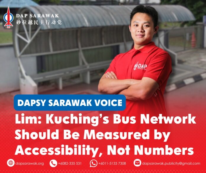 220926_DAPSWK_Lim Bus Stop Lim Kai Bin says Kuching’s bus stop network should prioritise accessibility, convenient walking distances and commuter needs.