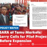 SARA at Tamu Markets: Larry calls for pilot project before expansion Senator Larry Asap calls for a six-month pilot project to expand SARA QR payments to tamu markets, benefiting grassroots hawkers and small traders.