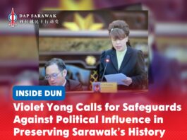 Violet Yong calls for safeguards against political influence in preserving Sarawak’s history Violet Yong speaks during the debate on the Sarawak State Library (Amendment) Bill 2026, calling for greater transparency and safeguards in preserving the state’s historical heritage.