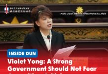 Violet Yong: A strong government should not fear opposition criticism ADUN for Pending Violet Yong speaks against the motion to suspend ADUN for Padungan Chong Chieng Jen, warning that GPS must respect opposition voices and the people’s right to demand accountability.