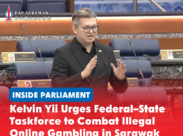 Kelvin Yii Urges Federal–State Taskforce to Combat Illegal Online Gambling in Sarawak