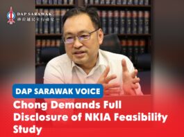 Chong demands full disclosure of NKIA feasibility study DAP Sarawak chairman and ADUN for Padungan Chong Chieng Jen calls for the full disclosure of the New Kuching International Airport feasibility study.