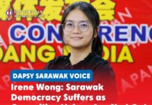 Irene Wong: Sarawak democracy suffers as opposition voices are shut out DAPSY Sarawak Vice Chief Irene Wong Lee Ting criticises the suspension and removal of opposition representatives from the Sarawak State Legislative Assembly, warning of weakened democratic accountability.