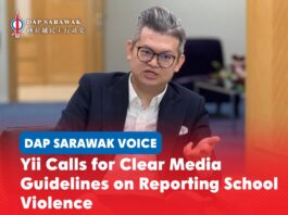 Yii calls for clear media guidelines on reporting school violence Bandar Kuching MP Dr Kelvin Yii Lee Wuen calls for clear media guidelines on reporting school violence to protect children and teenagers.